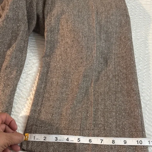 Tulle Brown Herringbone Pants - Picture 14 of 14